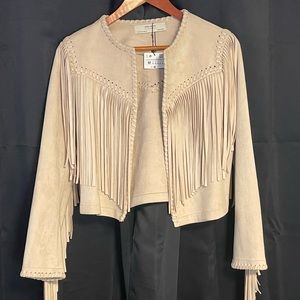 Suede Fringe Jacket